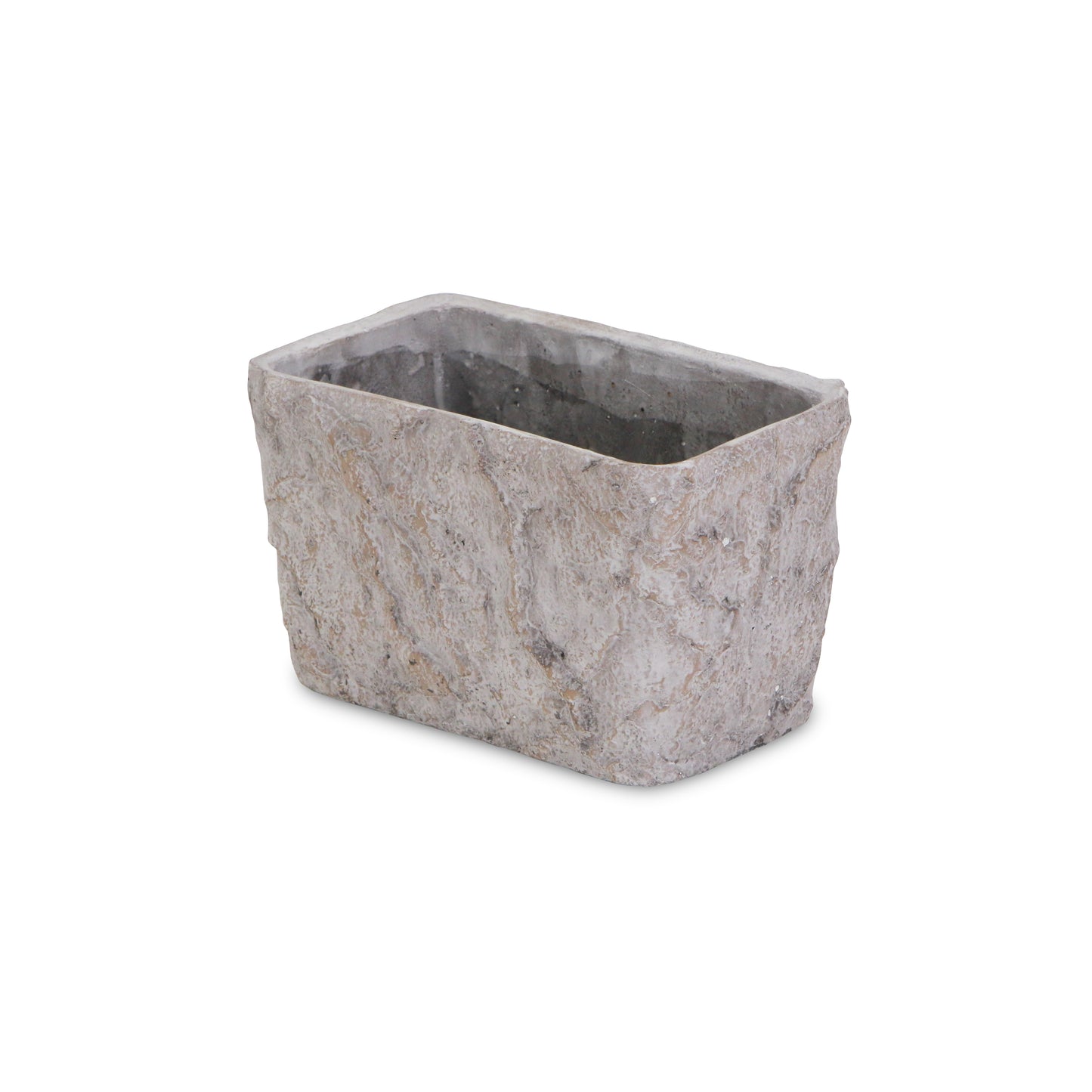 Pike Rectangular Smooth Cement Tapered Planter