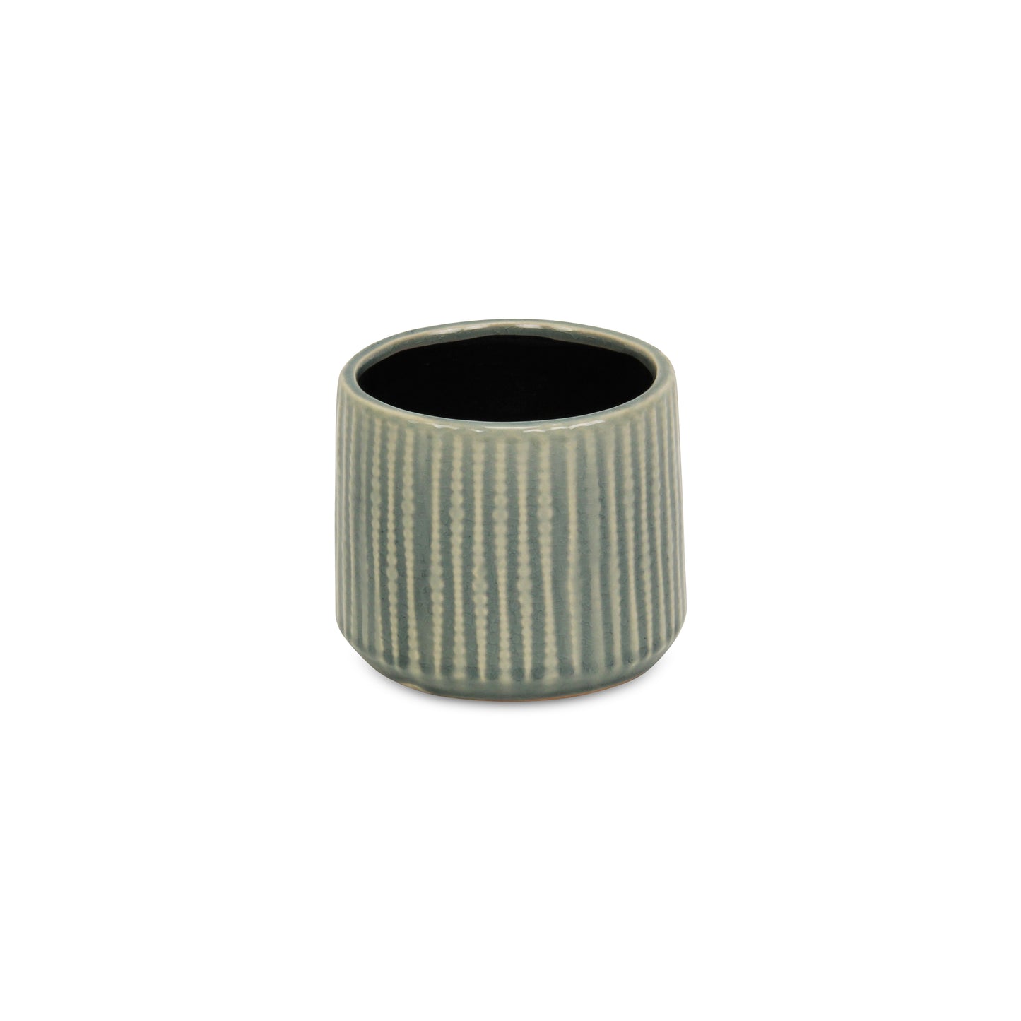Ceramic Pot size Medium: Fits 4 inch nursery pot.
