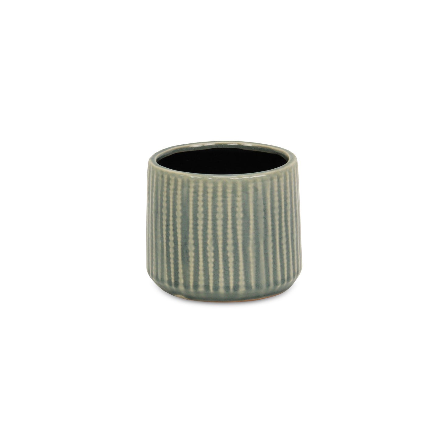 Ceramic Pot size Medium: Fits 4 inch nursery pot.