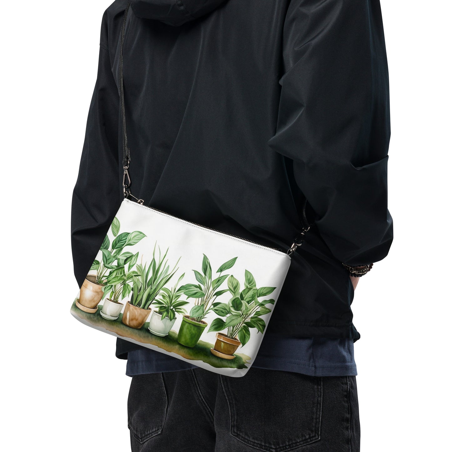 Watercolor Plants Crossbody bag