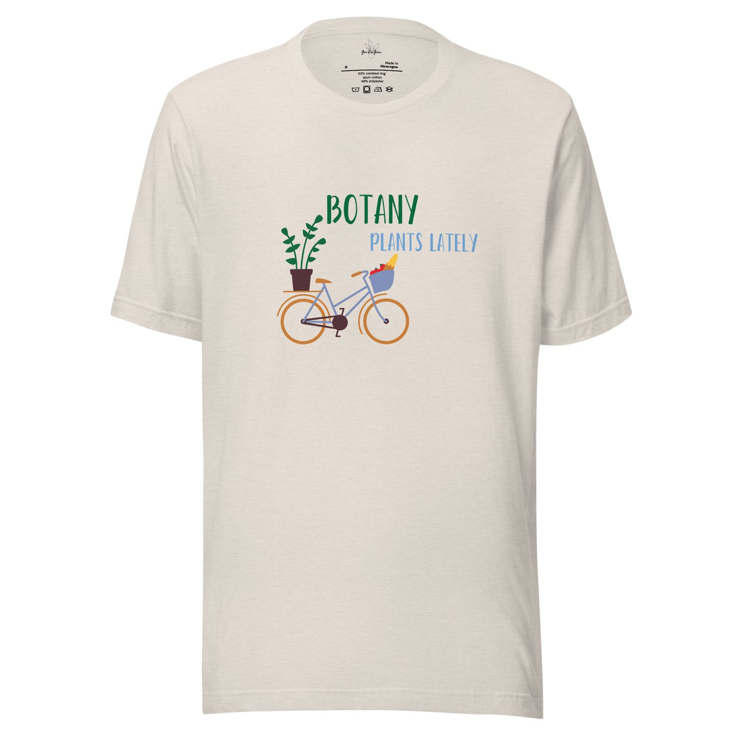 Botany Plants Lately Unisex Plant TShirt Off white