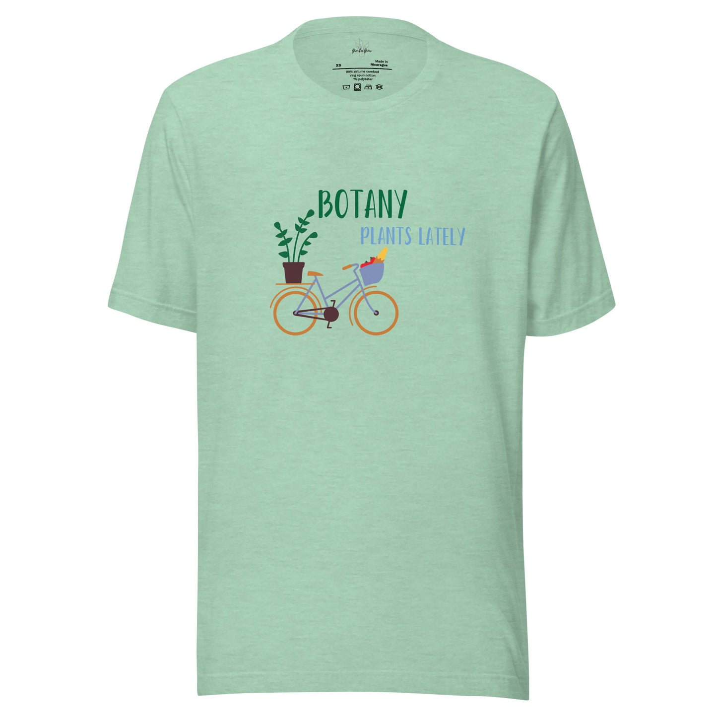 Botany Plants Lately Unisex Plant TShirt bright green