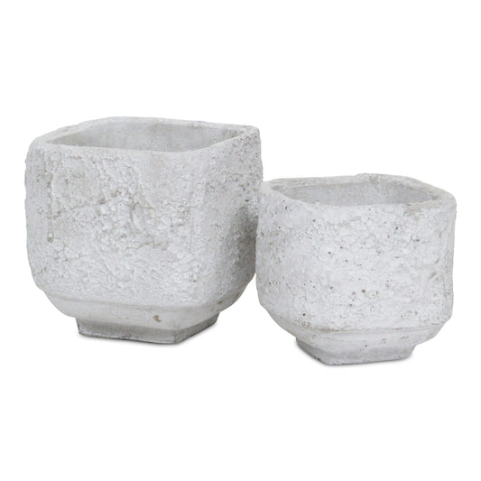 Celia Square Textured Cement Pot