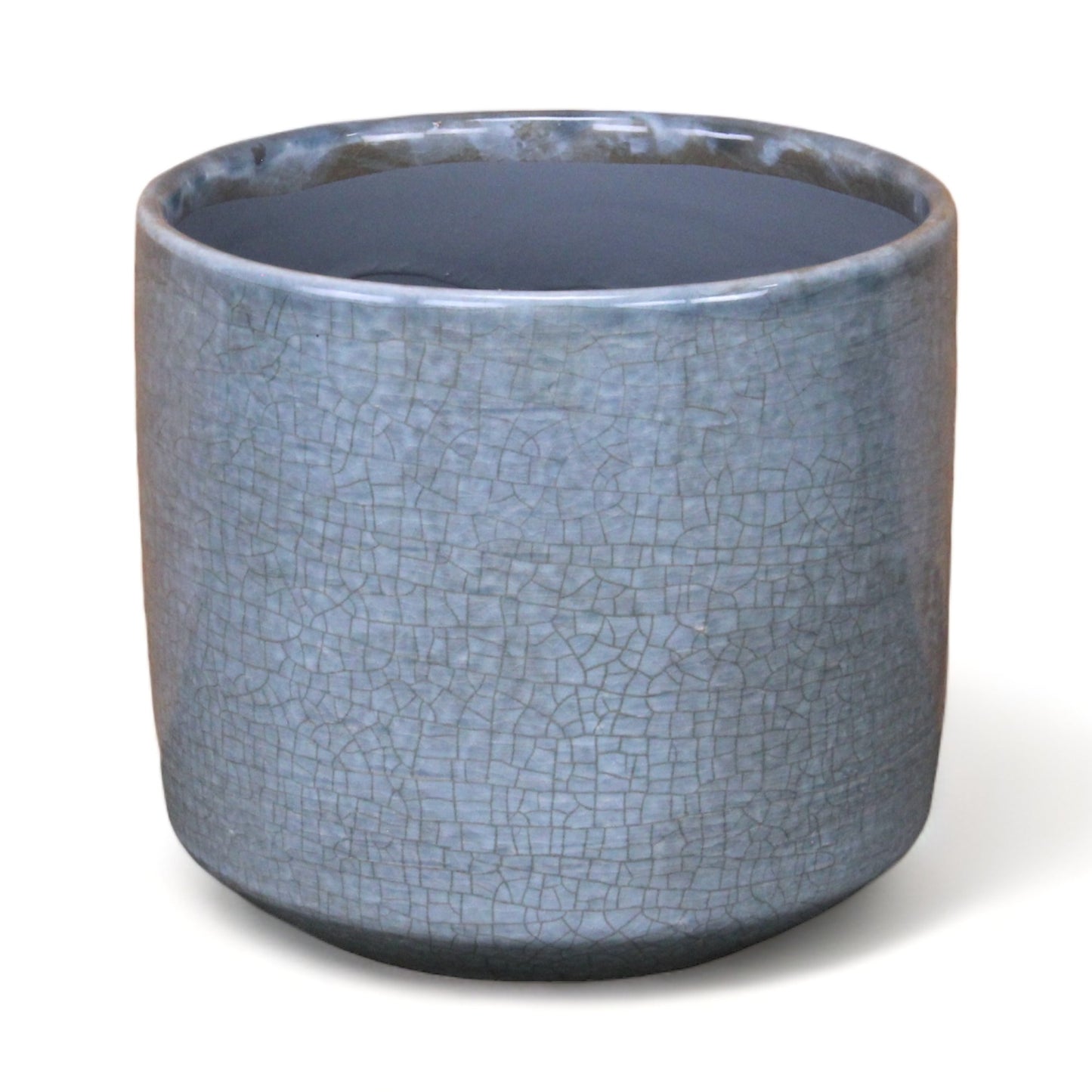 Lavina Mosaic Patterned Pot Blue-Grey