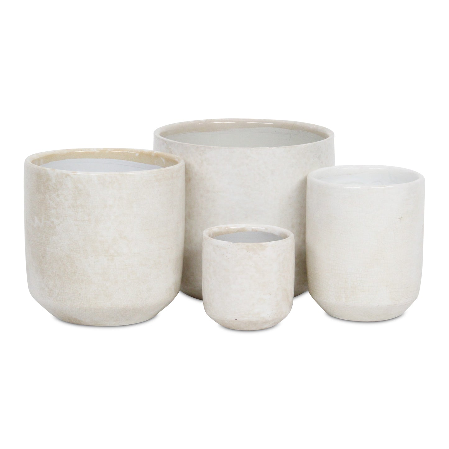 Lavina Mosaic Patterned Pot White