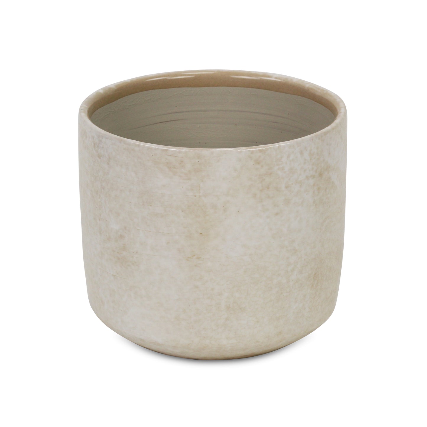 Lavina Mosaic Patterned Pot White