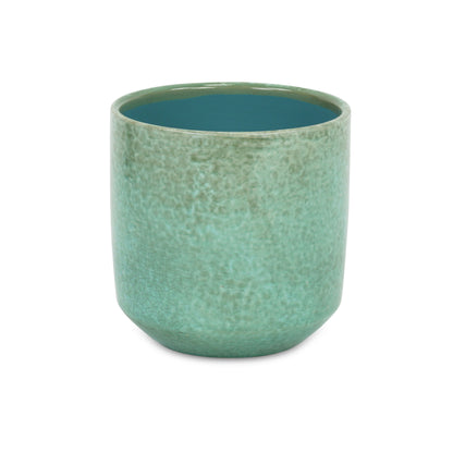 Lavina Mosaic Patterned Pot Green