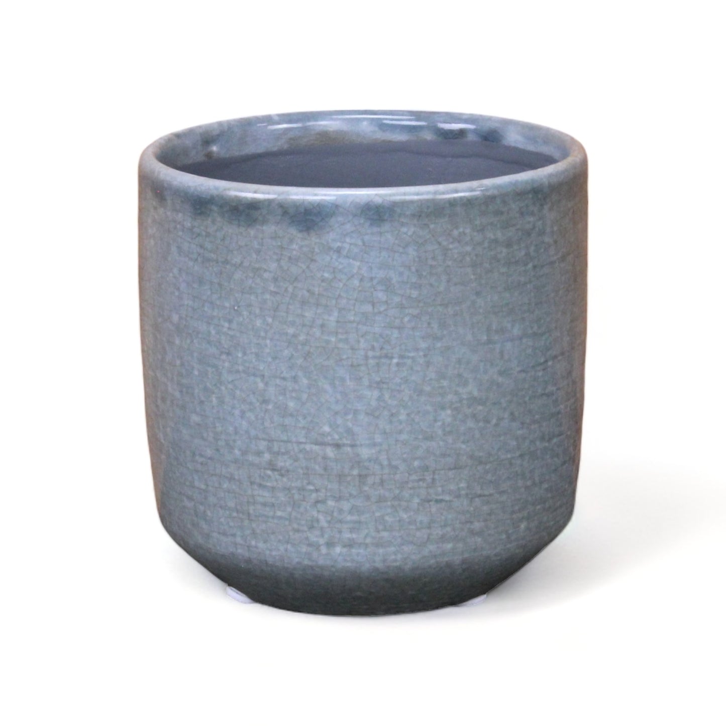 Lavina Mosaic Patterned Pot Blue-Grey