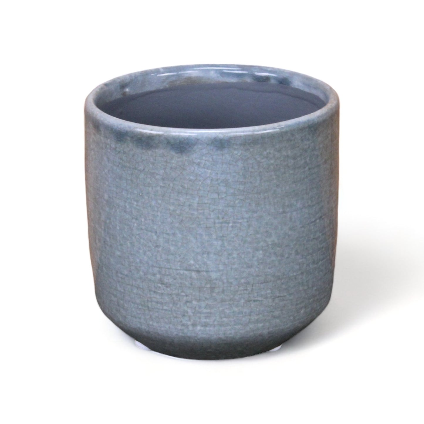 Lavina Mosaic Patterned Pot Blue-Grey