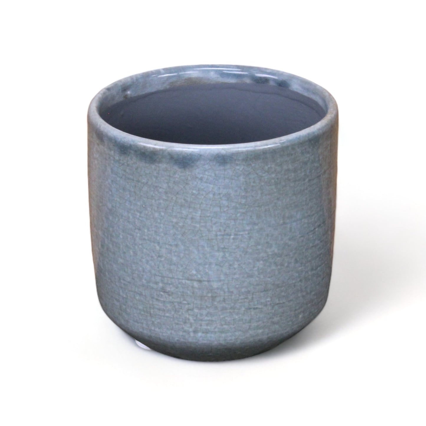 Lavina Mosaic Patterned Pot Blue-Grey