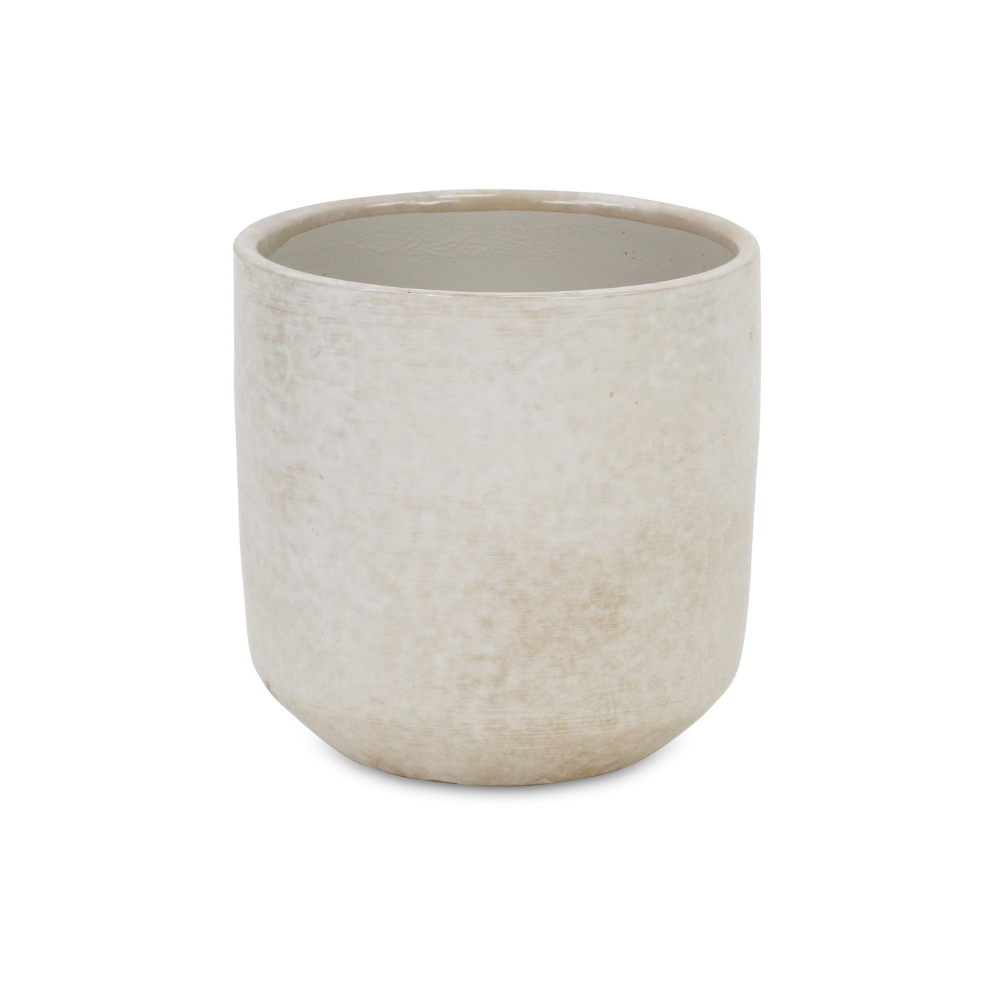 Lavina Mosaic Patterned Pot White