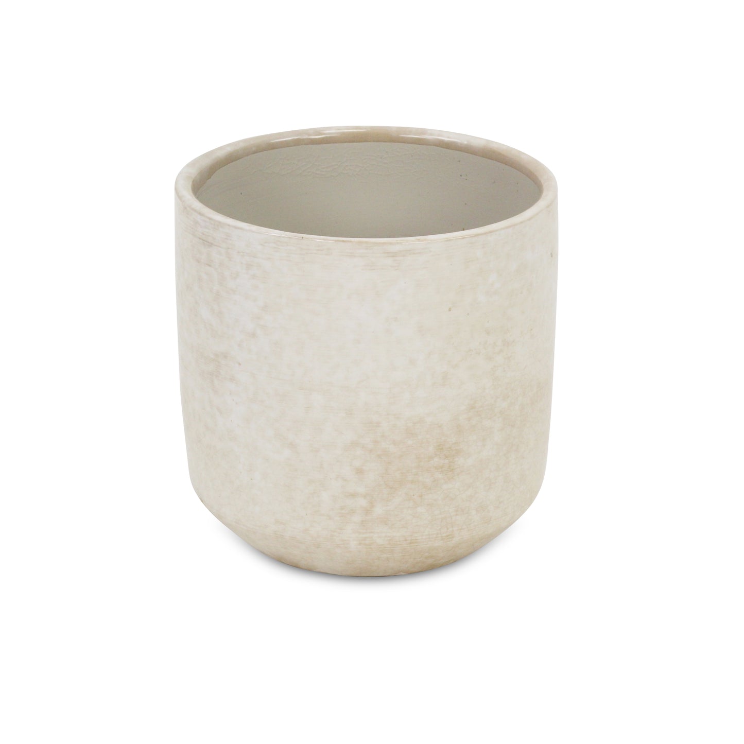 Lavina Mosaic Patterned Pot White