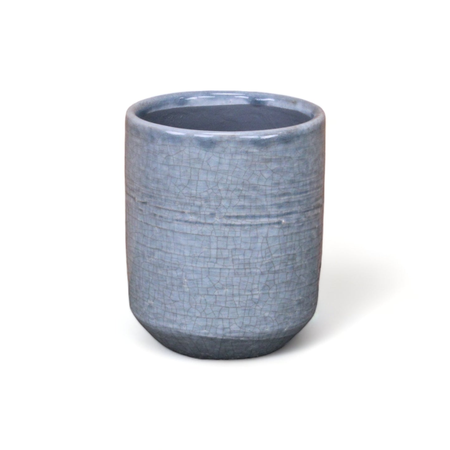 Lavina Mosaic Patterned Pot Blue-Grey