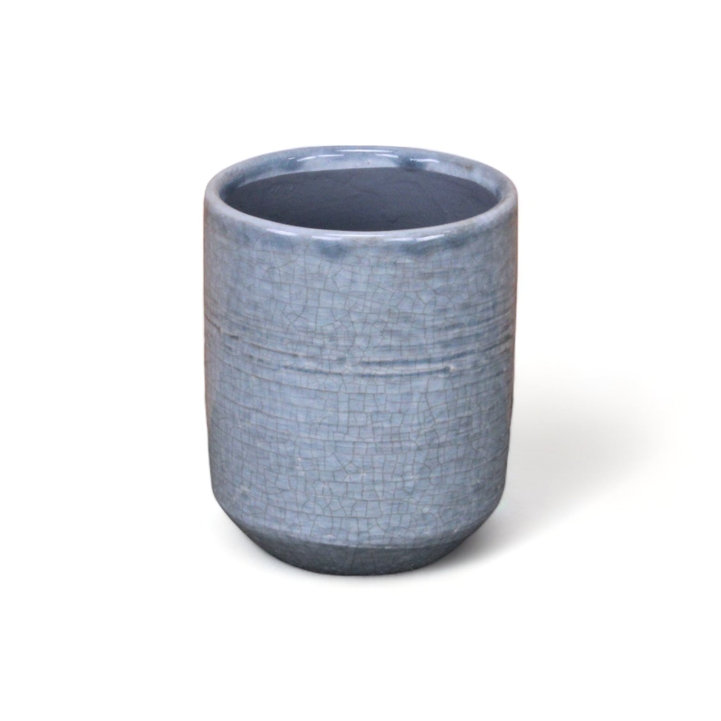 Lavina Mosaic Patterned Pot Blue-Grey