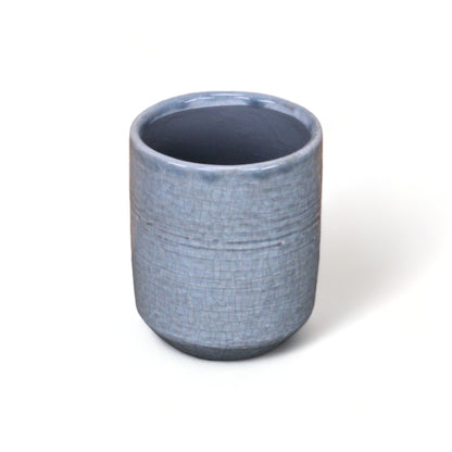 Lavina Mosaic Patterned Pot Blue-Grey