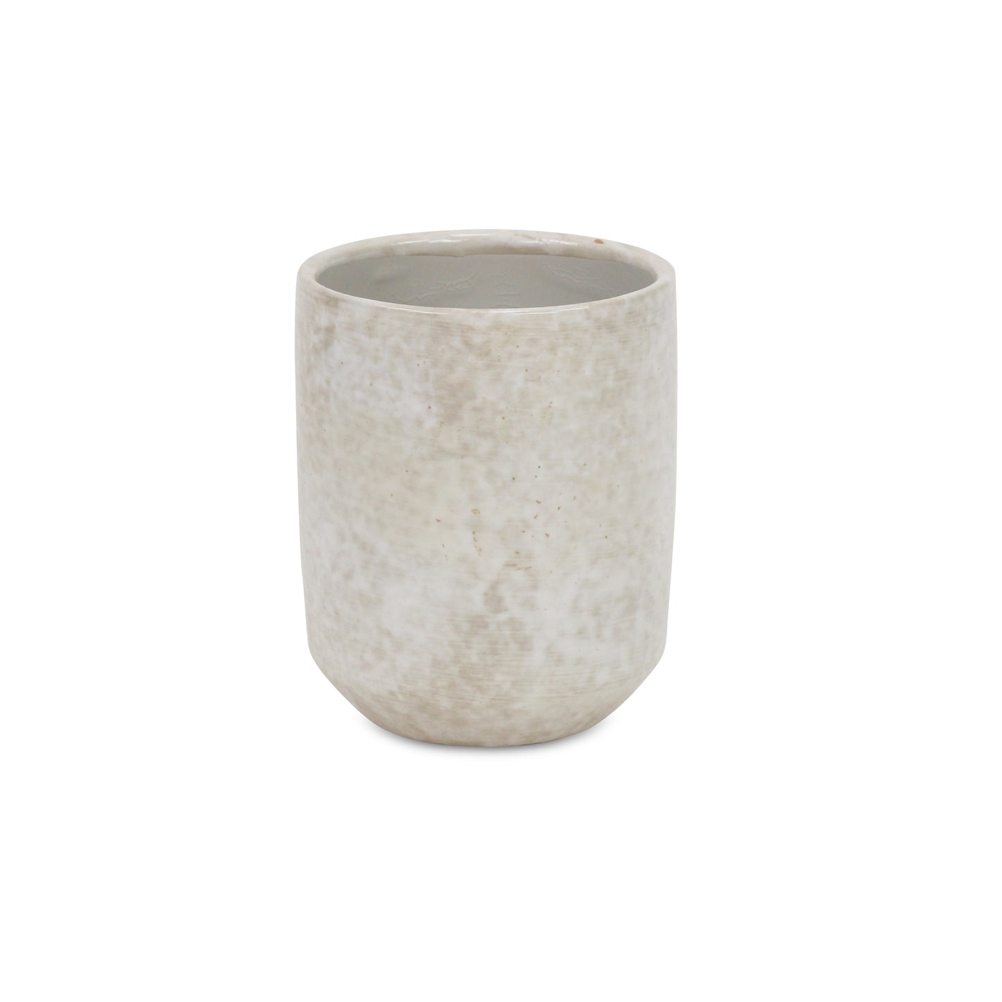 Lavina Mosaic Patterned Pot White