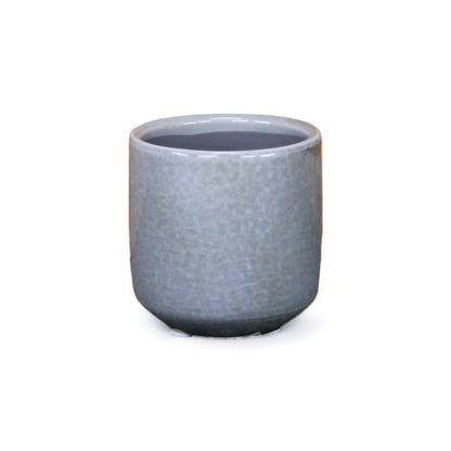 Lavina Mosaic Patterned Pot Blue-Grey