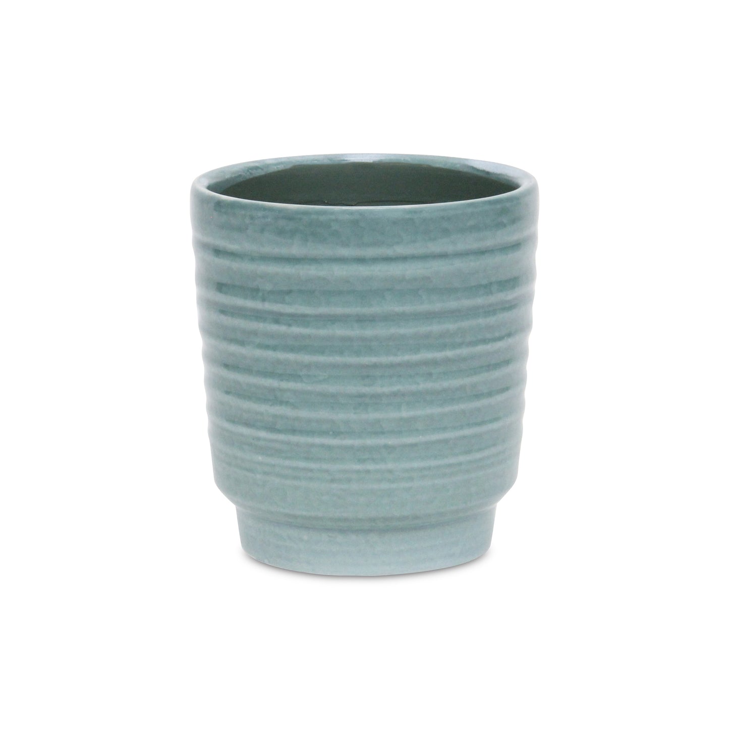 Celadi Geen Rippled Ceramic Pot