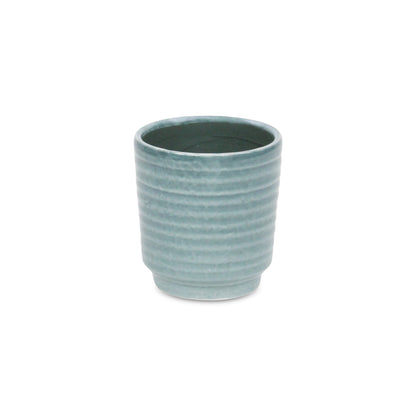 Celadi Geen Rippled Ceramic Pot