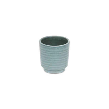 Celadi Geen Rippled Ceramic Pot