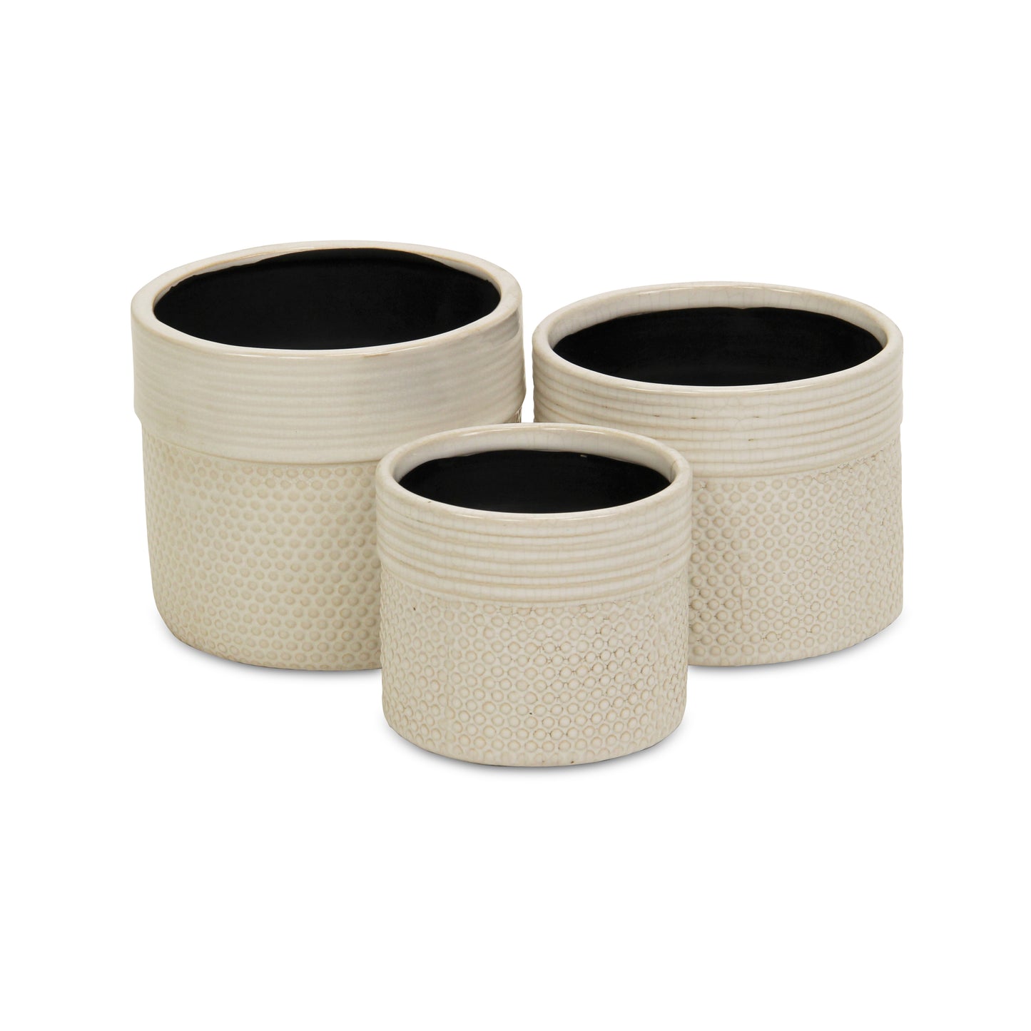 Osanna Off-white Patterned Ceramic Pot