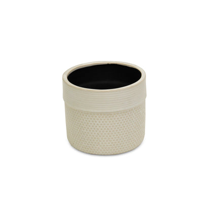 Osanna Off-white Patterned Ceramic Pot