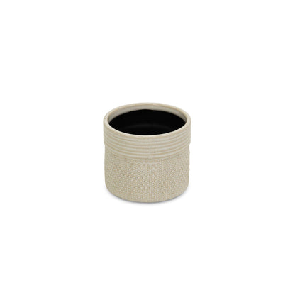 Osanna Off-white Patterned Ceramic Pot