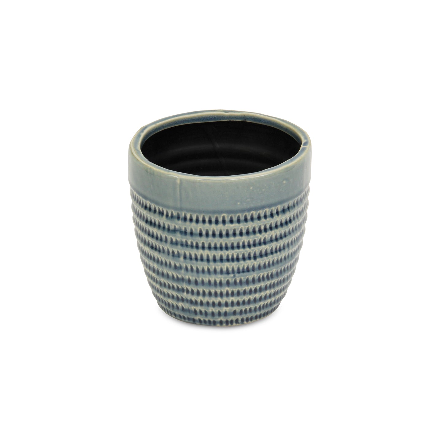 Idola Tapered Blue Ceramic Pot