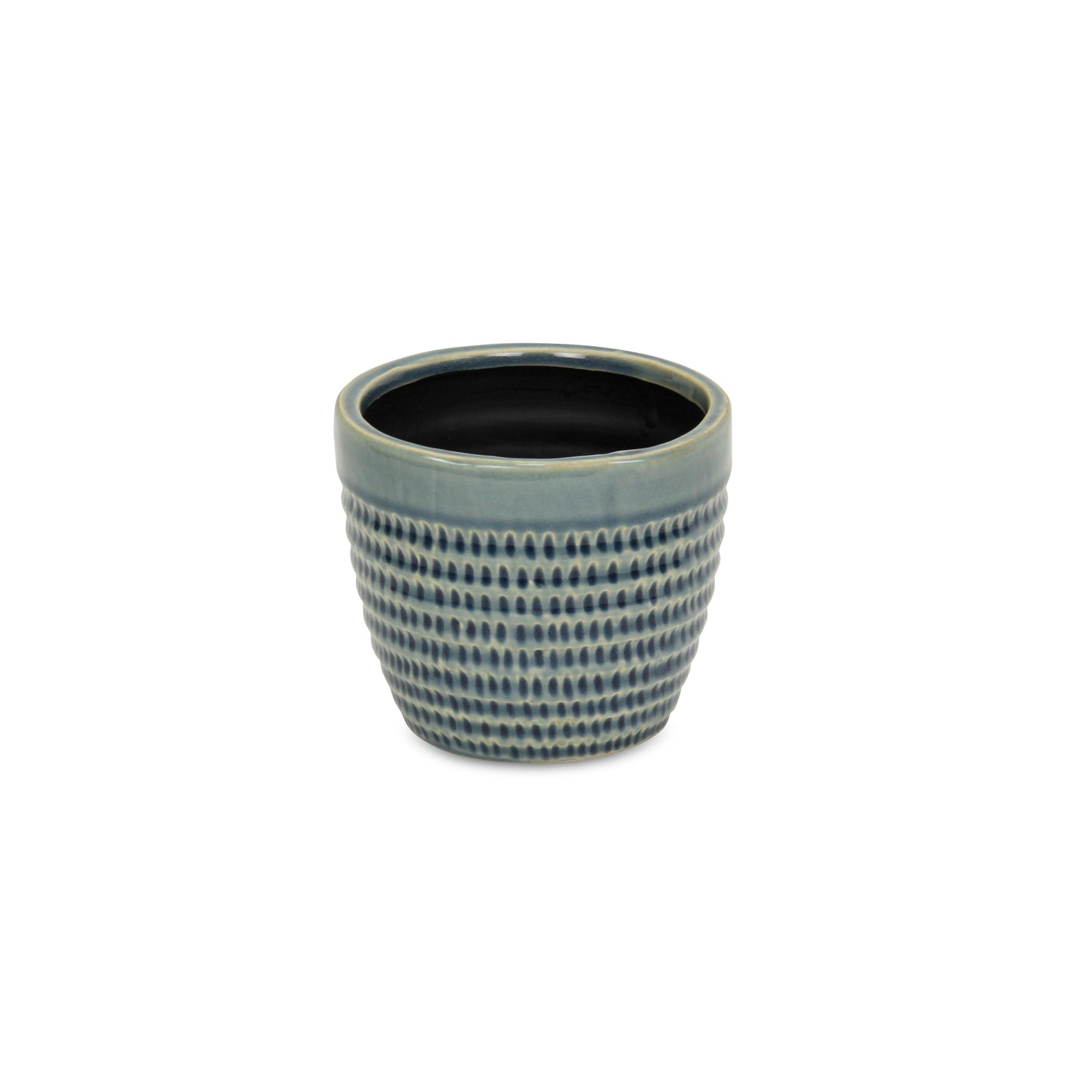 Idola Tapered Blue Ceramic Pot