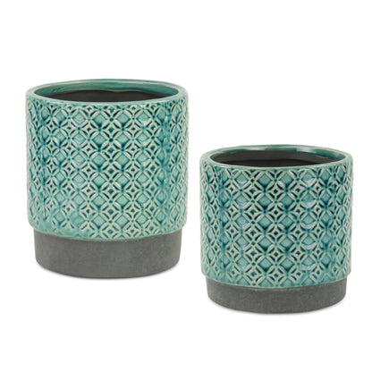 Zajedani Lattice Pot - Turquoise