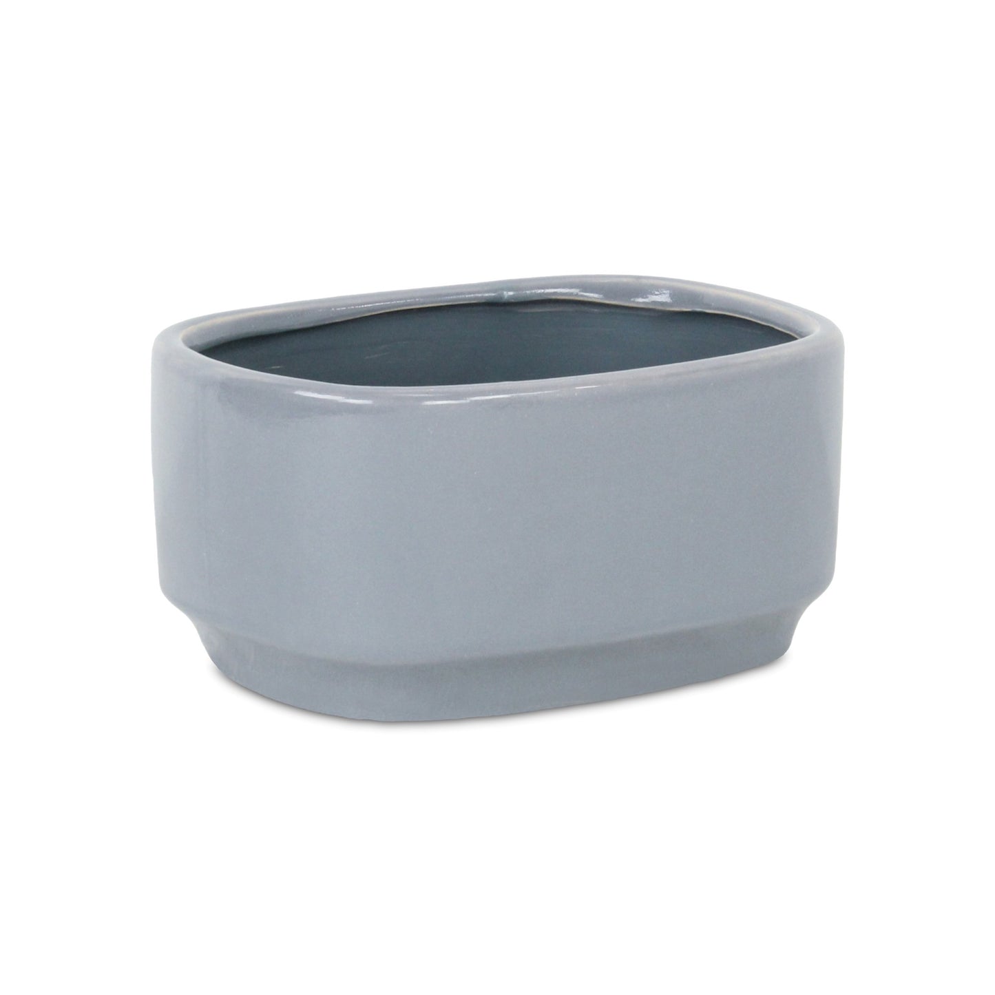 Elegora Pot Wide Rectangular Gray