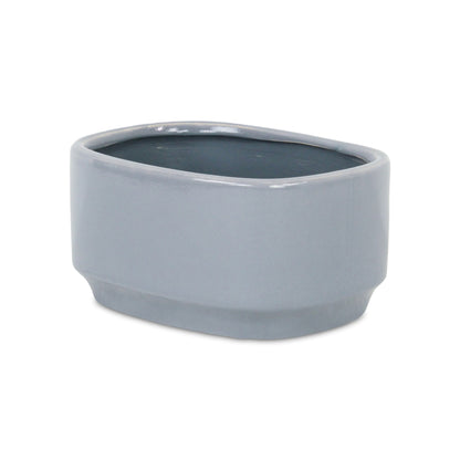 Elegora Pot Wide Rectangular Gray