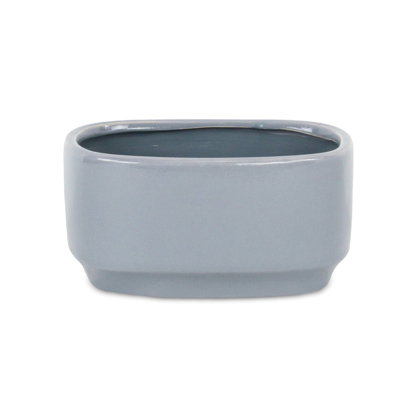 Elegora Pot Wide Rectangular Gray