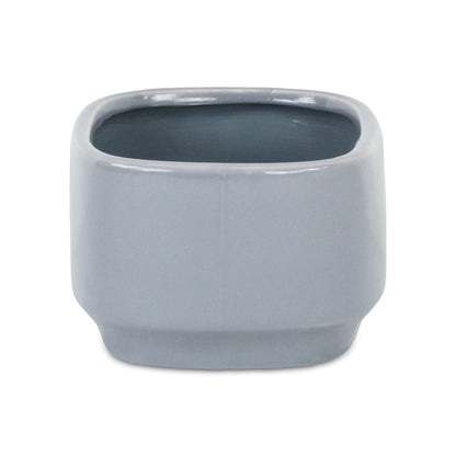 Elegora Pot Wide Rectangular Gray