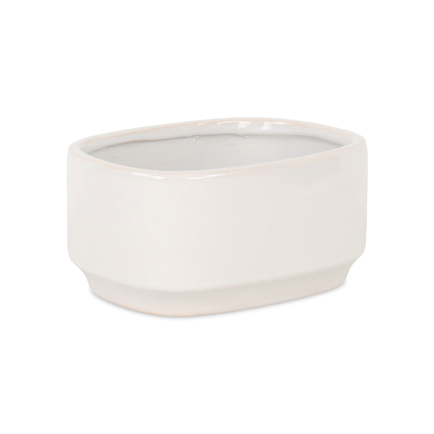 Elegora Pot Wide Rectangular White