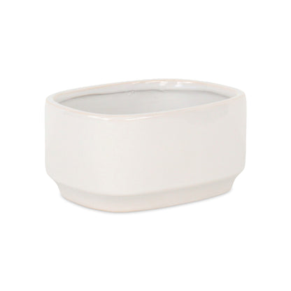 Elegora Pot Wide Rectangular White