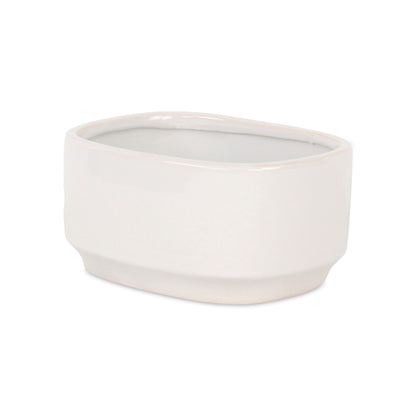 Elegora Pot Wide Rectangular White