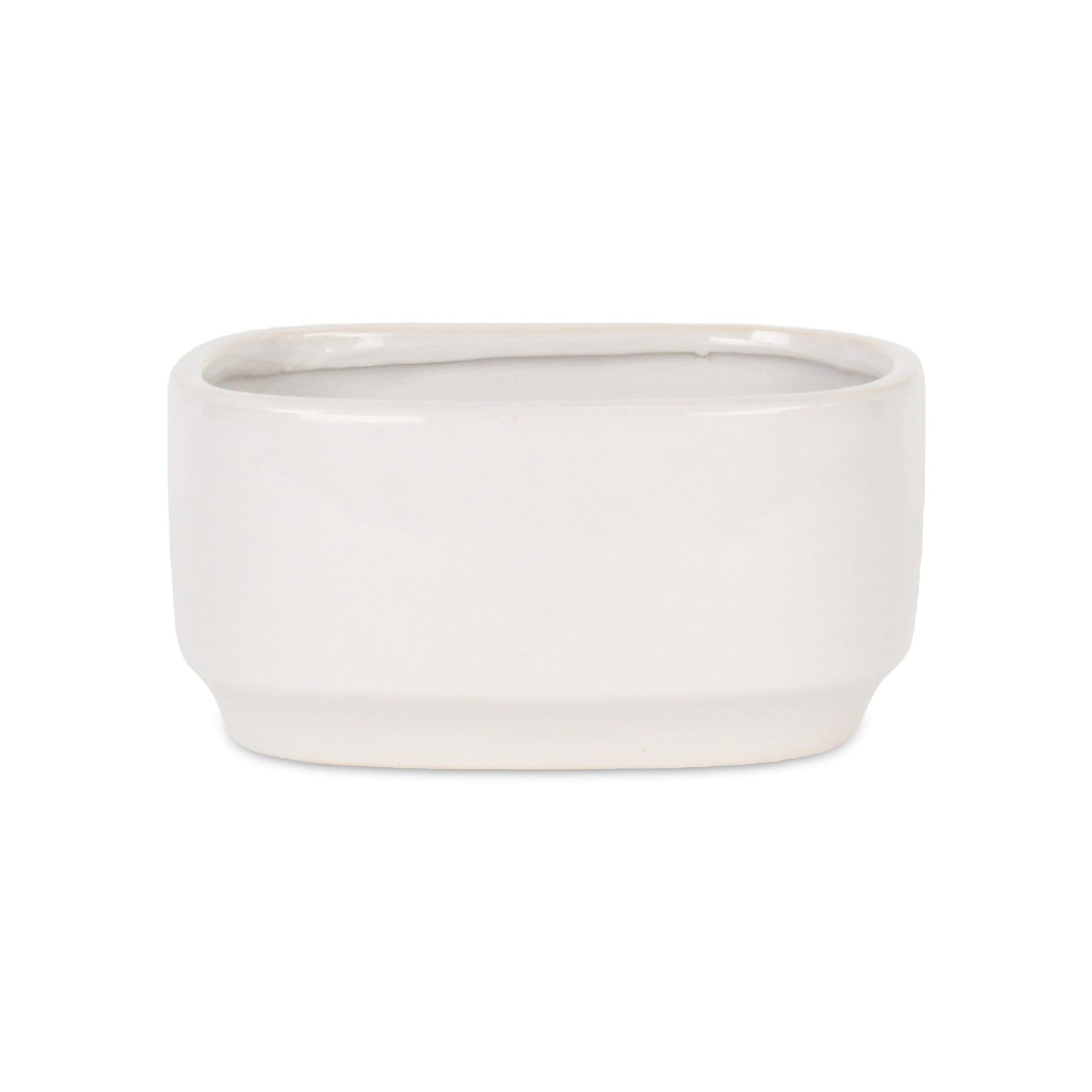 Elegora Pot Wide Rectangular White