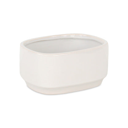 Elegora Pot Wide Rectangular White