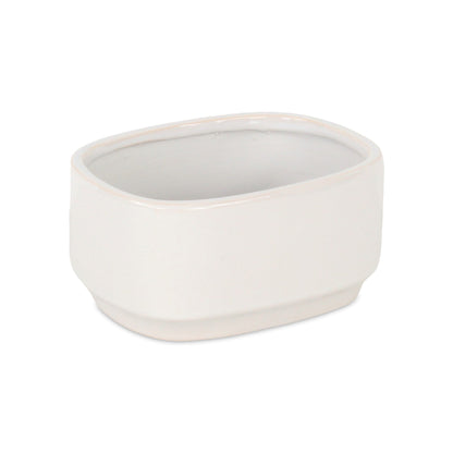 Elegora Pot Wide Rectangular White