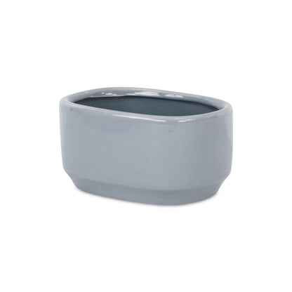 Elegora Pot Wide Rectangular Gray