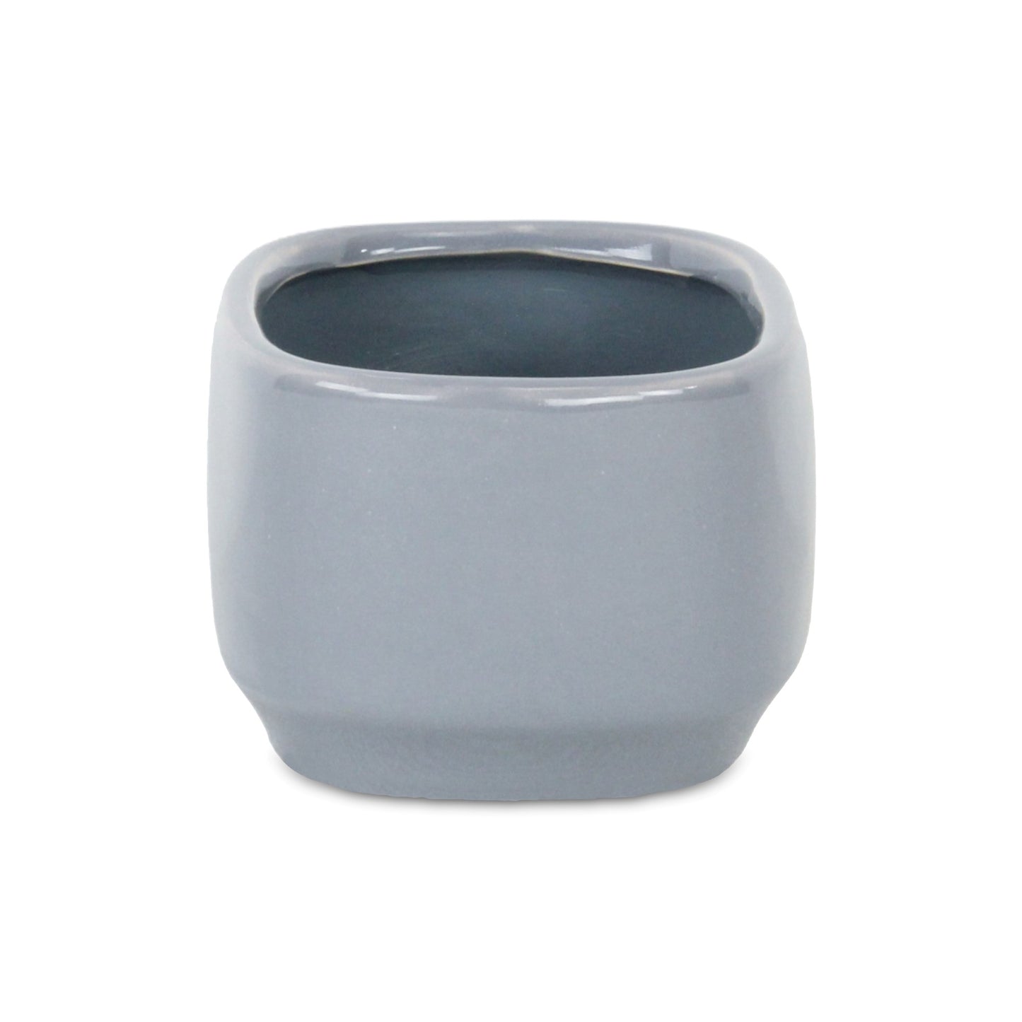 Elegora Pot Wide Rectangular Gray