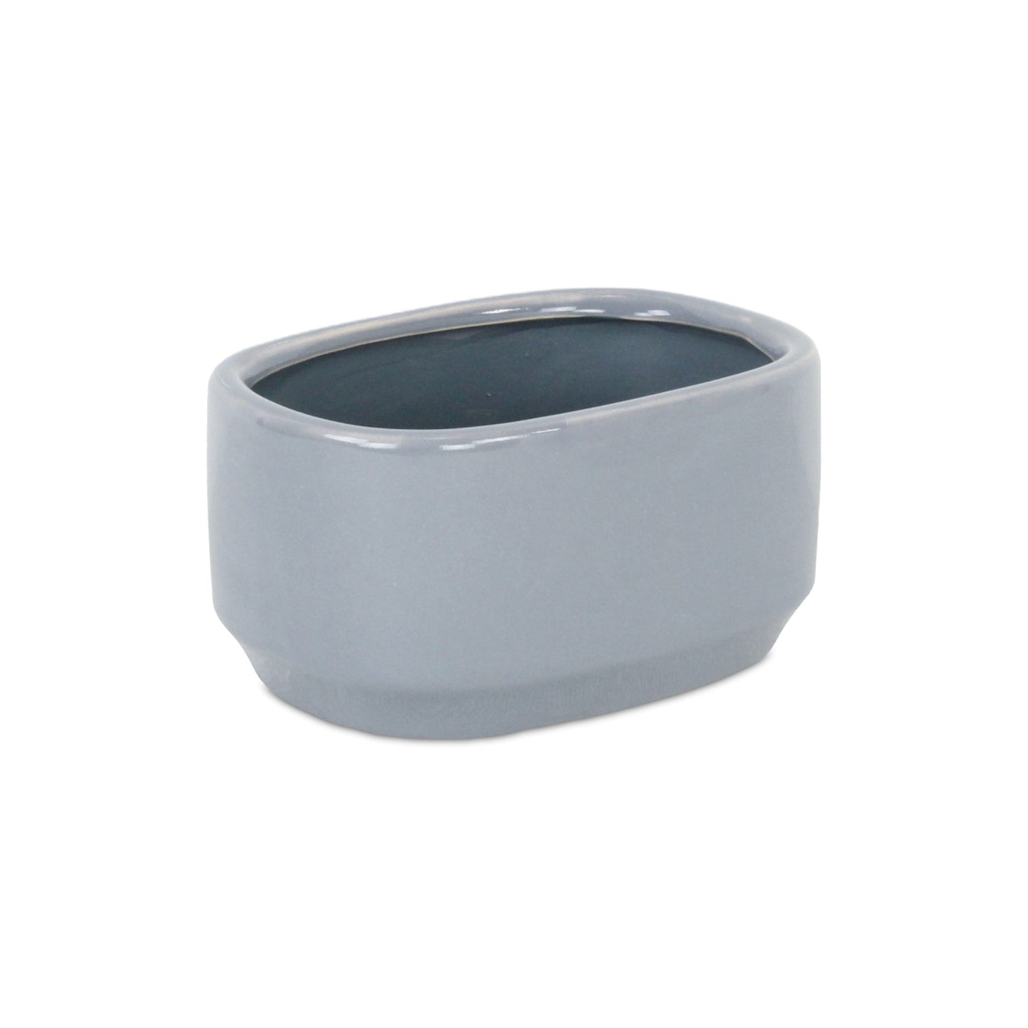 Elegora Pot Wide Rectangular Gray