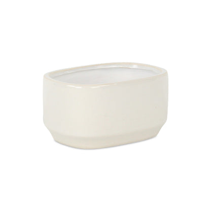 Elegora Pot Wide Rectangular White