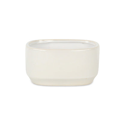 Elegora Pot Wide Rectangular White