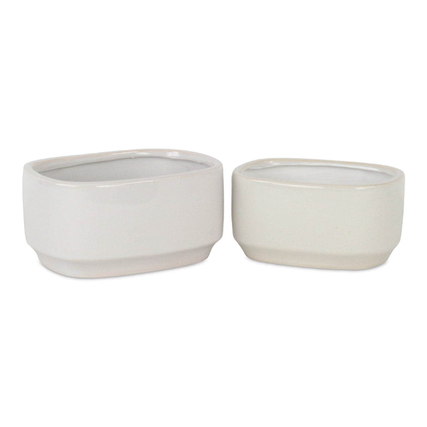 Elegora Pot Wide Rectangular White