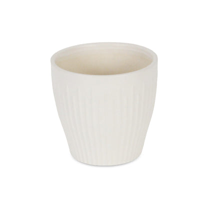 Currula Tapered Vertical Bar Pattern Ceramic Pot