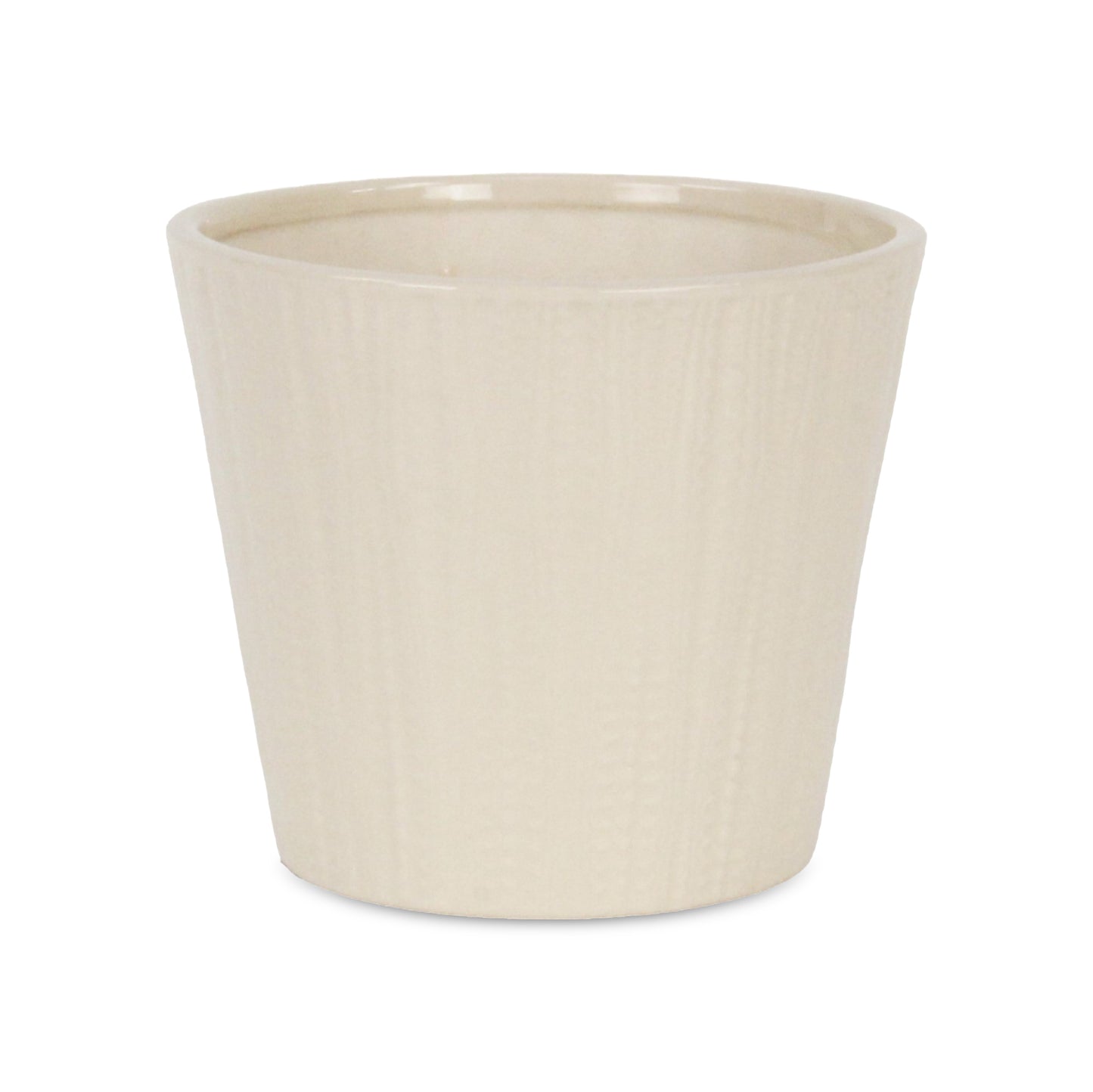 Currula Tapered Vertical Dotted Pattern Ceramic Pot