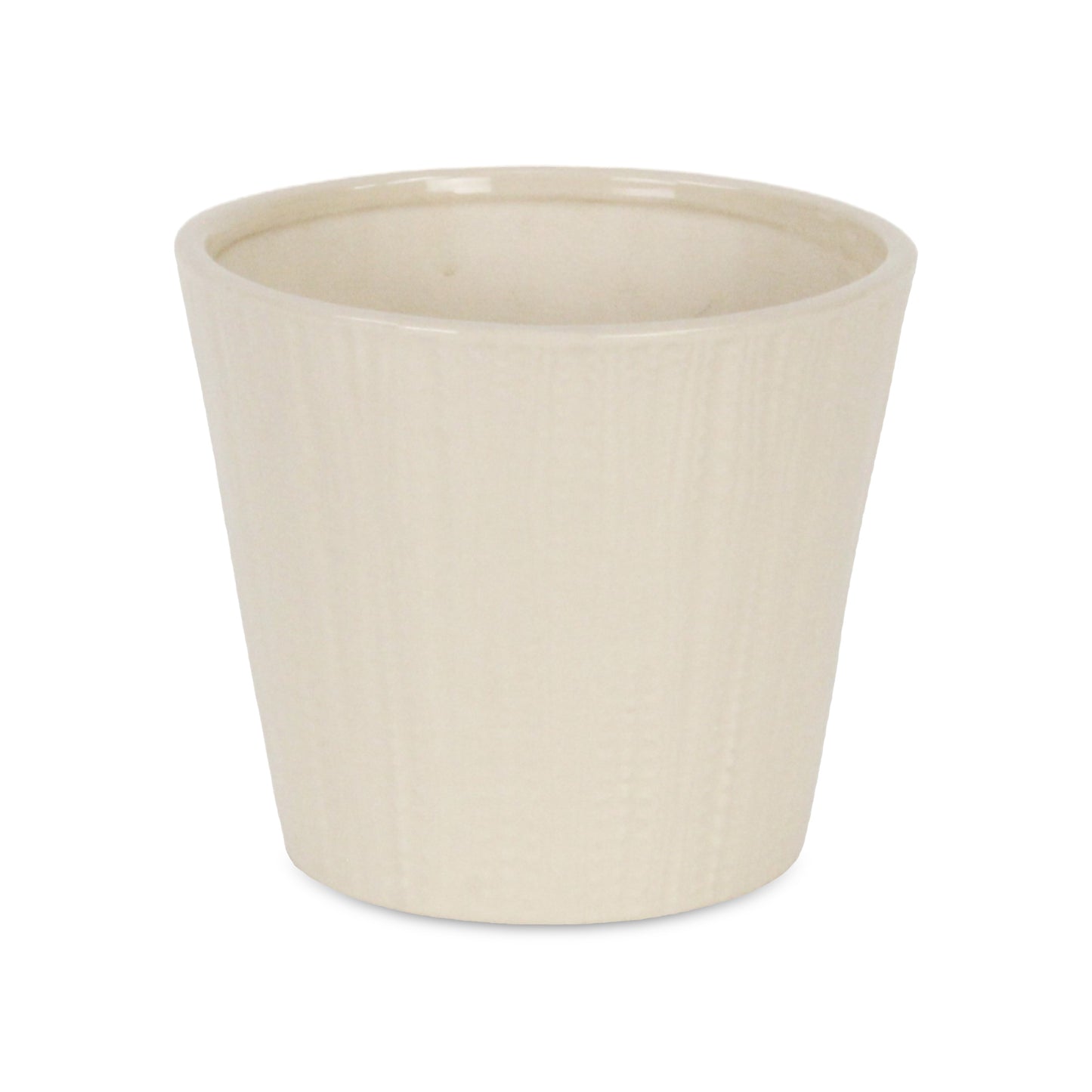 Currula Tapered Vertical Dotted Pattern Ceramic Pot