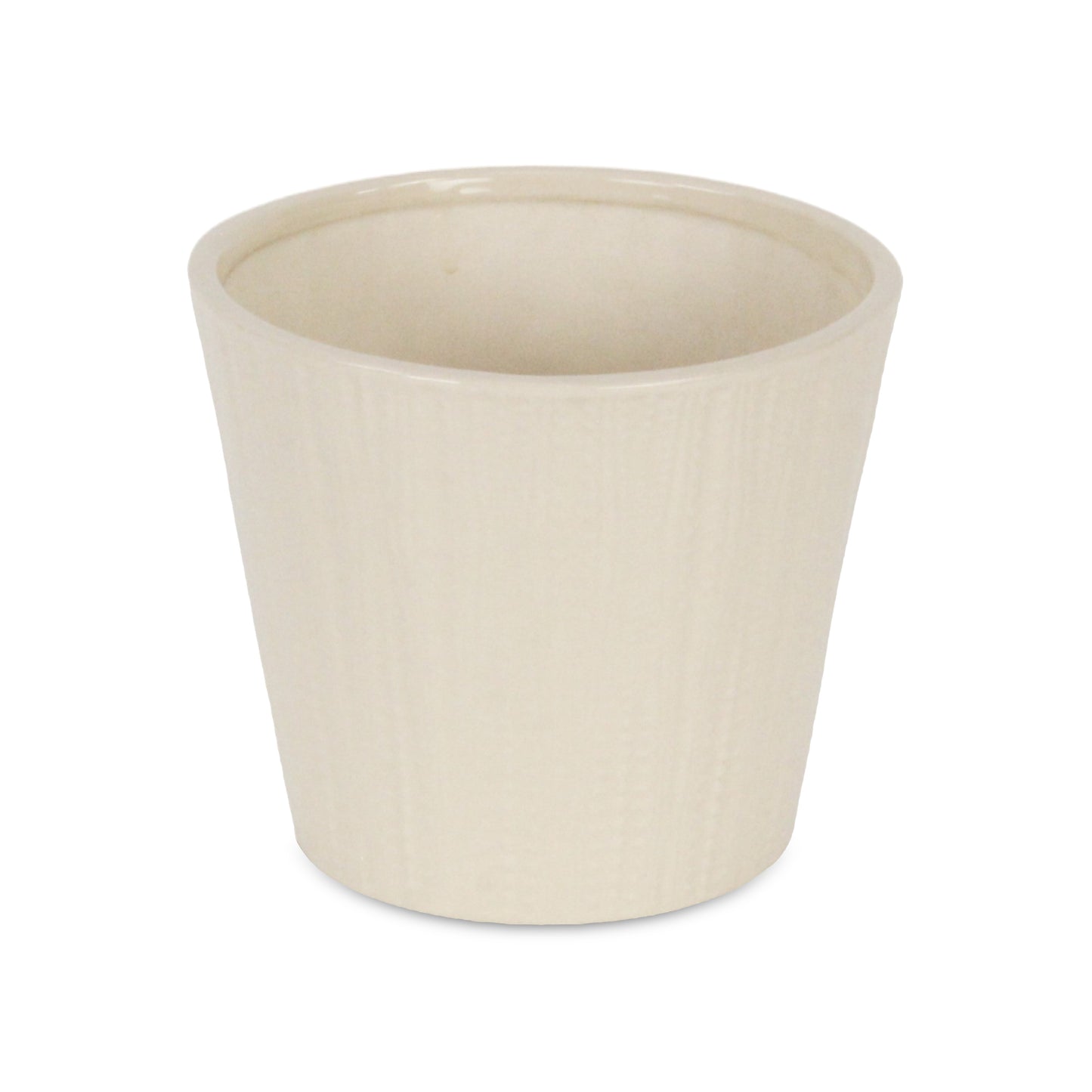 Currula Tapered Vertical Dotted Pattern Ceramic Pot